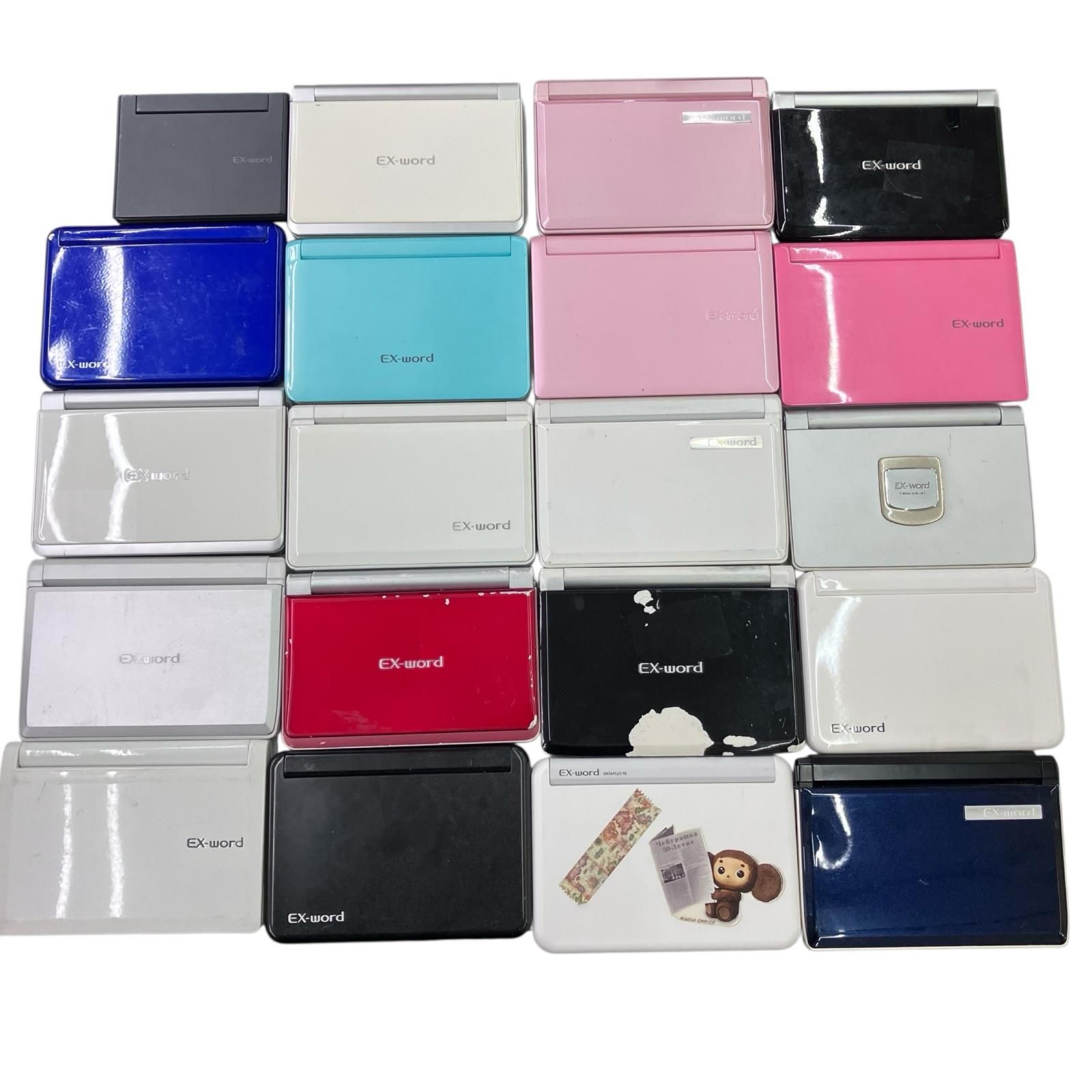 186000 動作未 CASIO カシオ 電子辞書 Ex-word ホワイト ピンク ブラックなど… 20点まとめ売り