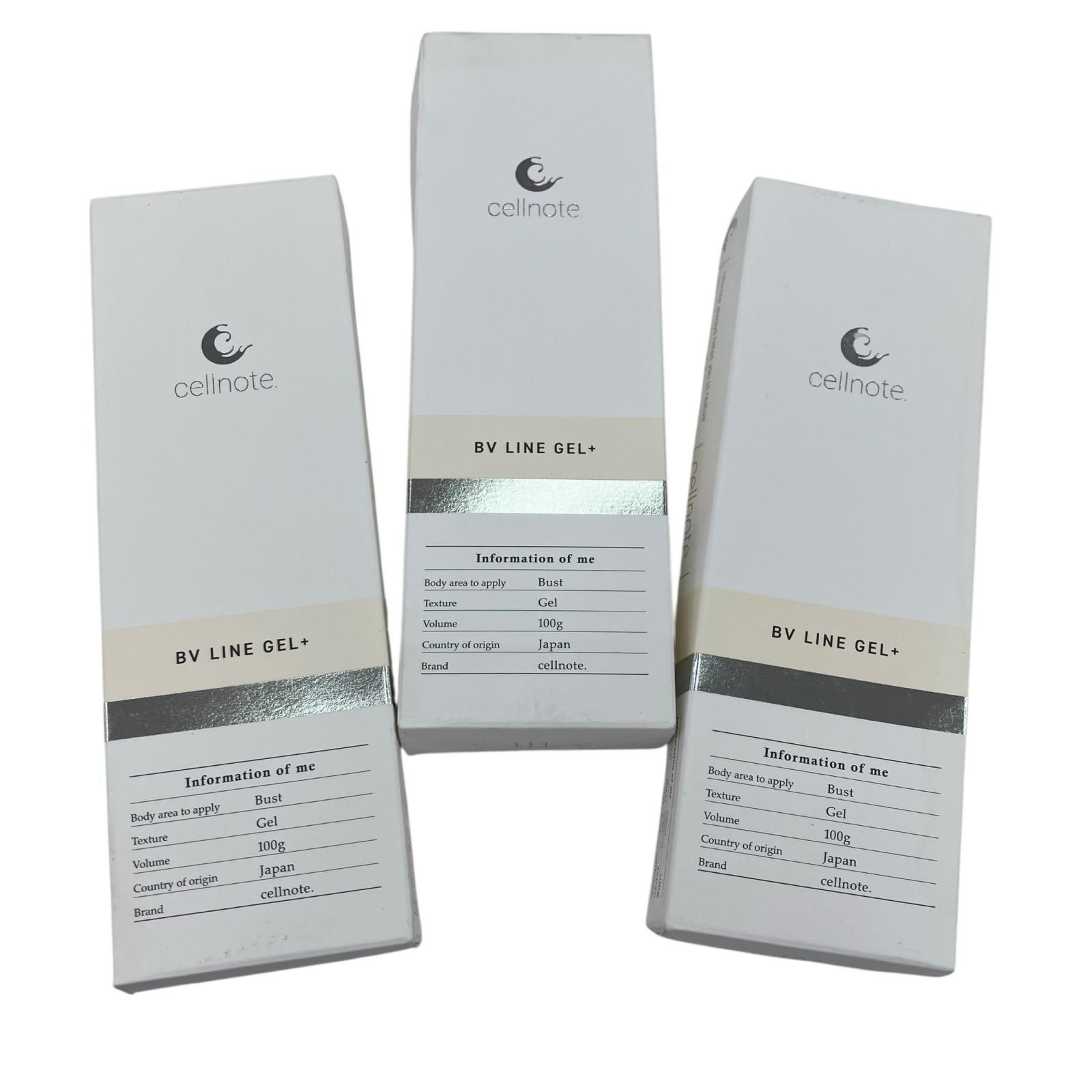 186000 Cellnote ボディクリーム 100g 定価¥7 700- ホワイト BV LINE GEL レディース 3点