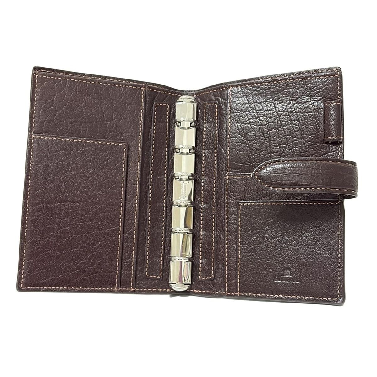 ASHFORD アシュフォード 手帳 ディープ ミニ6 13ミリ 1236-022 ダークブラウン レザー WWW_SKLAD-KIRPICHA_RU