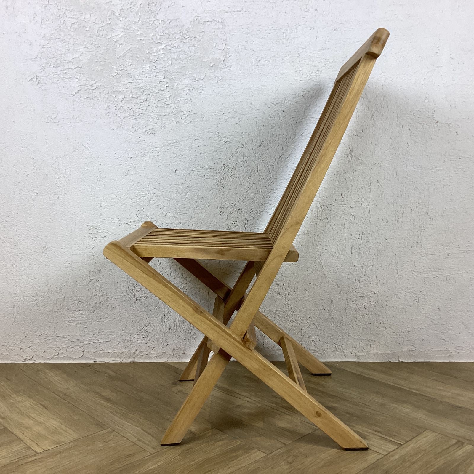 折り畳み椅子 チーク無垢