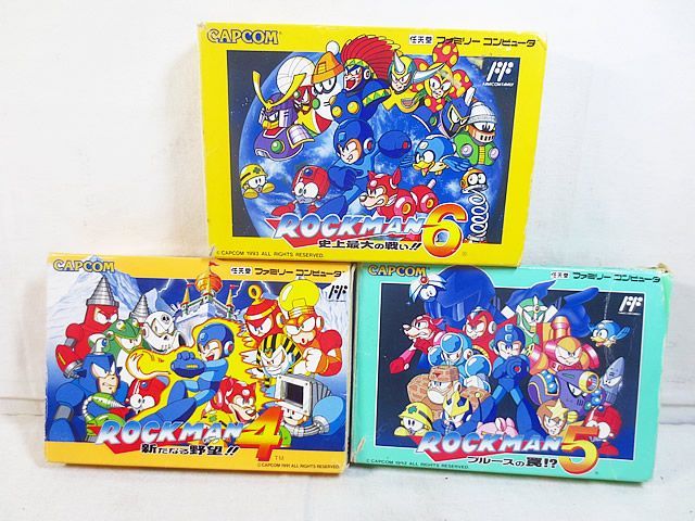 美品 FC ファミコン カプコン ロックマン4 ロックマン5