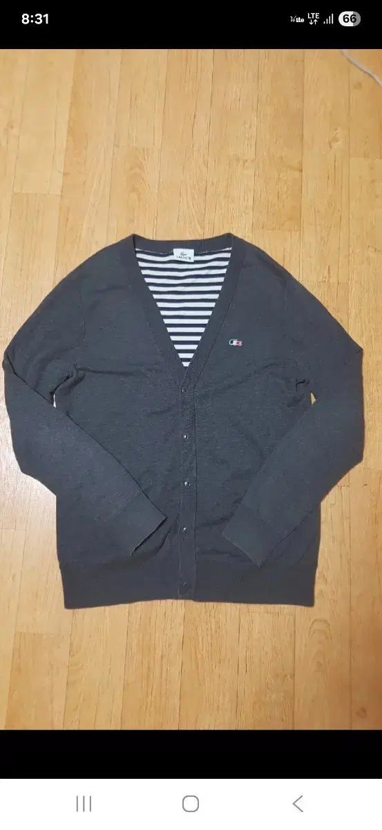 LACOSTE ラコステ ゴルフ Vネック ニット カーディガン 100サイズ