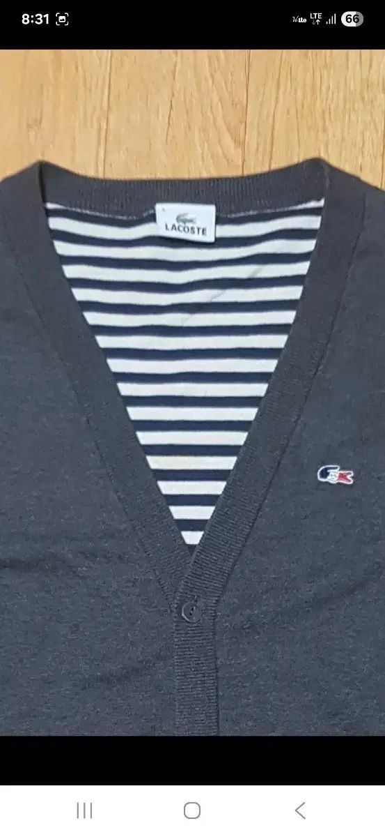 LACOSTE ラコステ ゴルフ Vネック ニット カーディガン 100サイズ