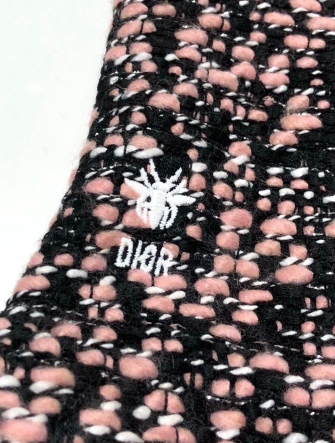  です Dior ディオール キッズ ツイード ワンピース 4 A 110 女の子 蜂 BEE ロゴ Aライン フォーマル 発表会 入学式 2 48 ノースリーブ ワンピース