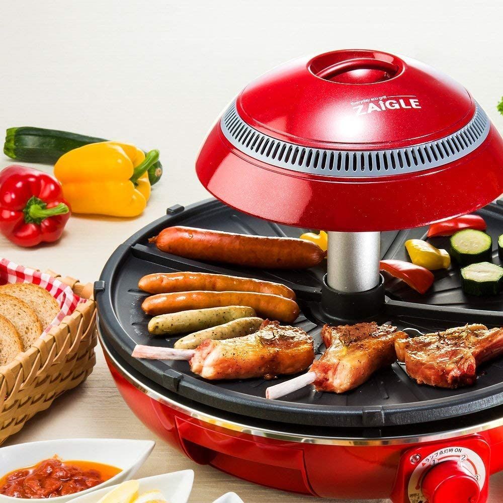 【新品・未開封ザイグルプラス ZAIGLE Plus 無煙ロースター レッド焼肉 ZAIGLE(ザイグル)】 JAPAN-ZAIGLE PLUS レッド ザイグルプラス [赤外線