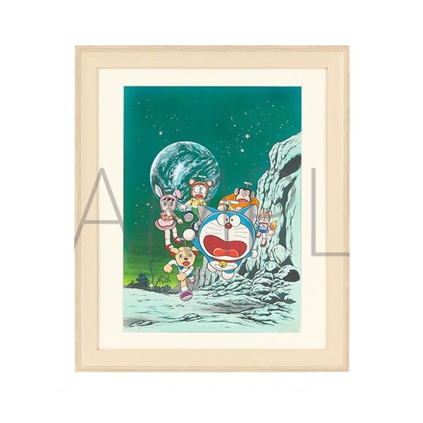 送料無料，格安 ドラえもん 複製原画 「のび太とアニマル惑星(プラネット)」 額装付き 藤子・F・不二雄ミュージアム限定 その他