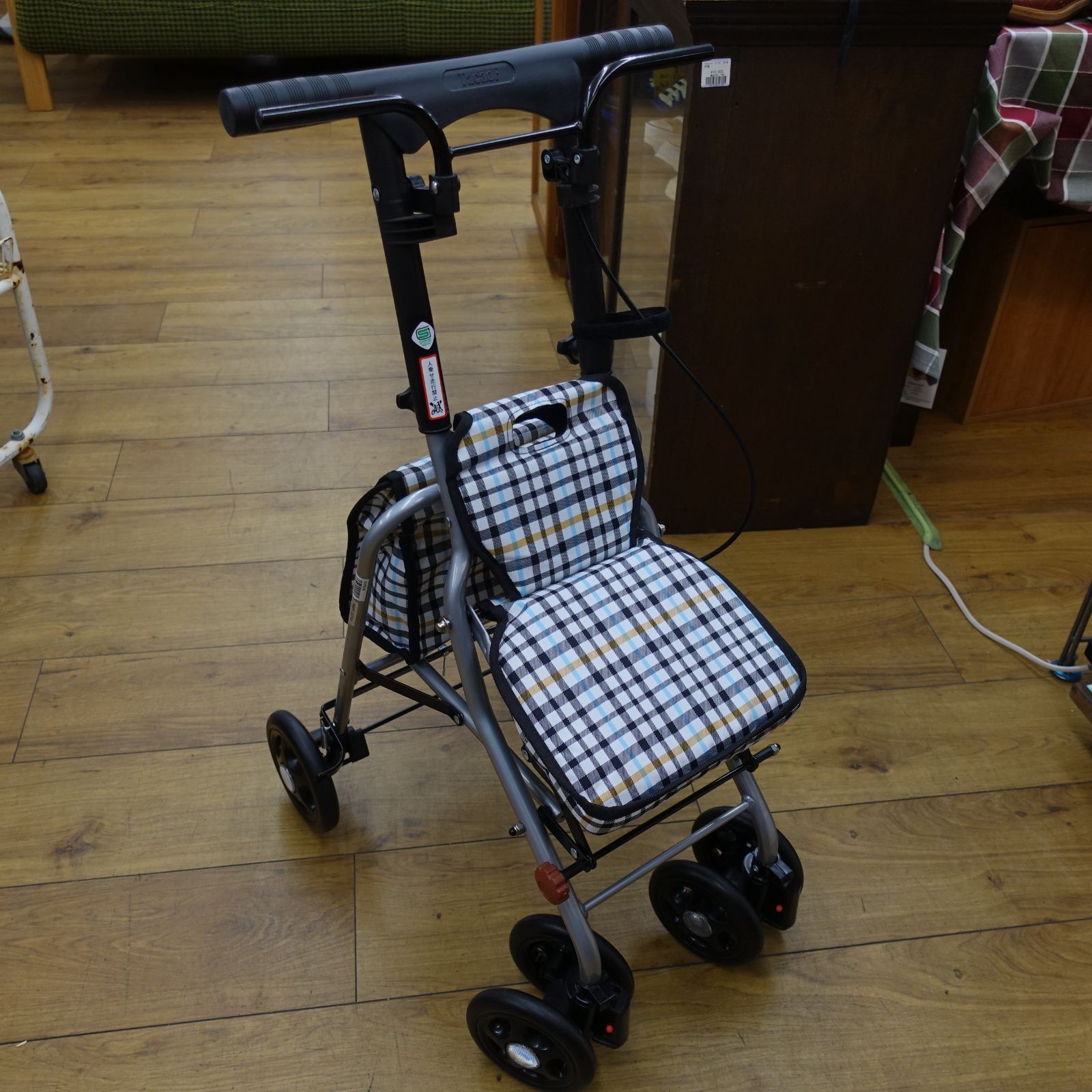 幸和製作所 シルバーカー シプール SICP02 チェックブラック 幸和