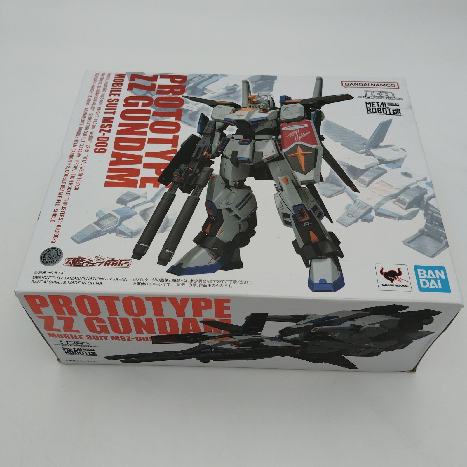 バンダイ METAL ROBOT魂 PROTOTYPE ZZ GUNDAM