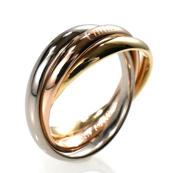 Cartier カルティエ トリニティリング 現行モデル SM 3連リング K18