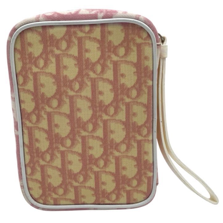 Christian Dior DIOR ディオール トロッター ポーチ ピンク 化粧ポーチ マルチポーチ マルチケース ストラップ DECORATOM_COM_BR