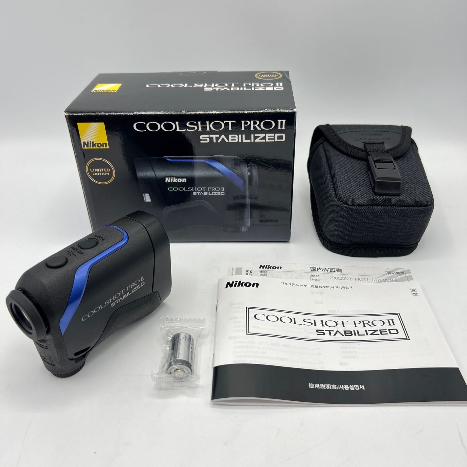 Nikon COOLSHOT PRO II STABILIZED BLACK ゴルフ用レーザー距離計 ニコン クールショット 本体