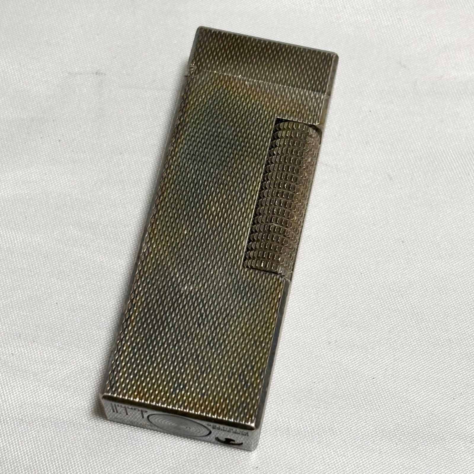送料無料 Dunhill|ダンヒル|ガスライター|シルバー|喫煙具|タバコ|着火未 |動作未