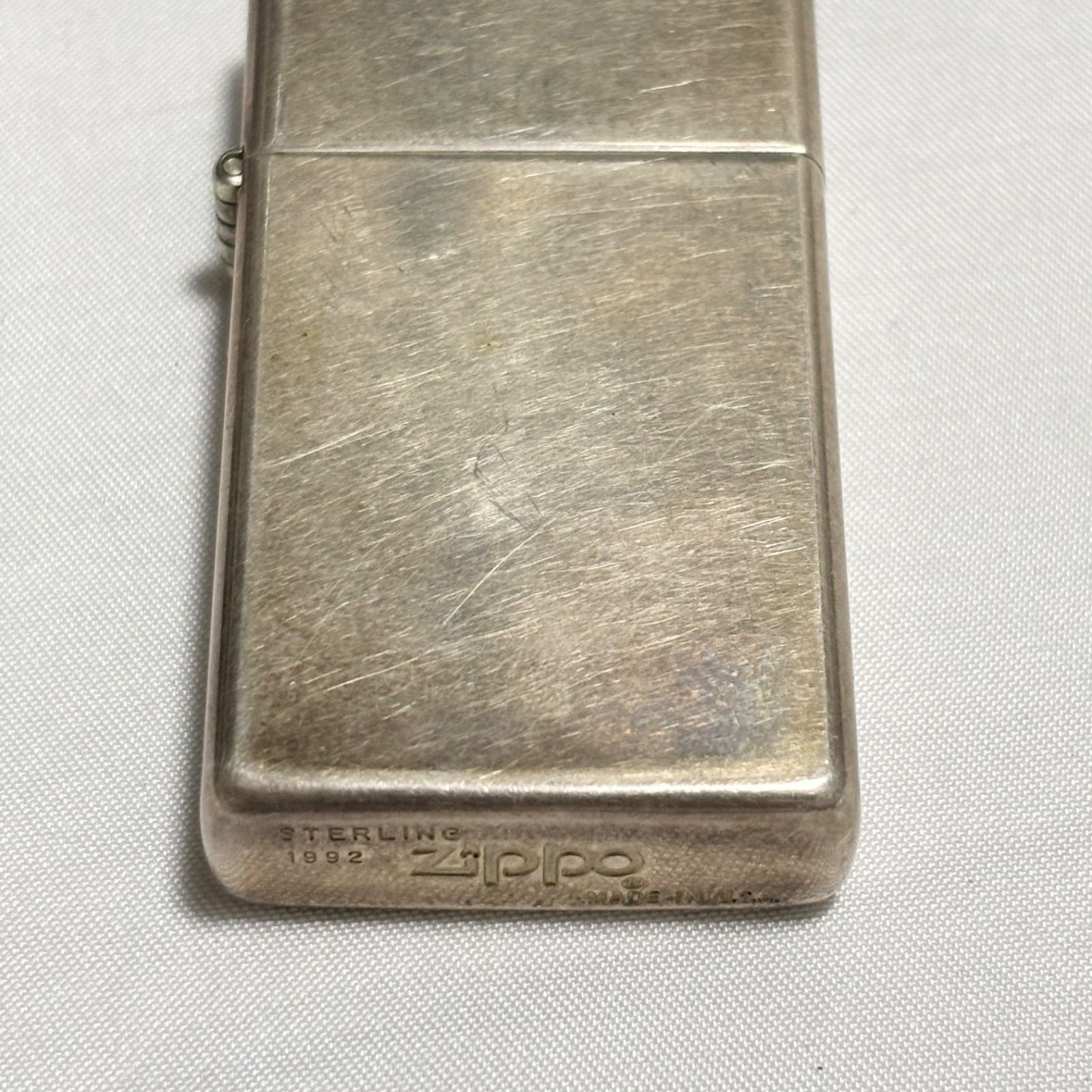 Zippo|ジッポー|スターリング|1992|シルバー|オイルライター|喫煙具|タバコ|煙草|ヴィンテージ
