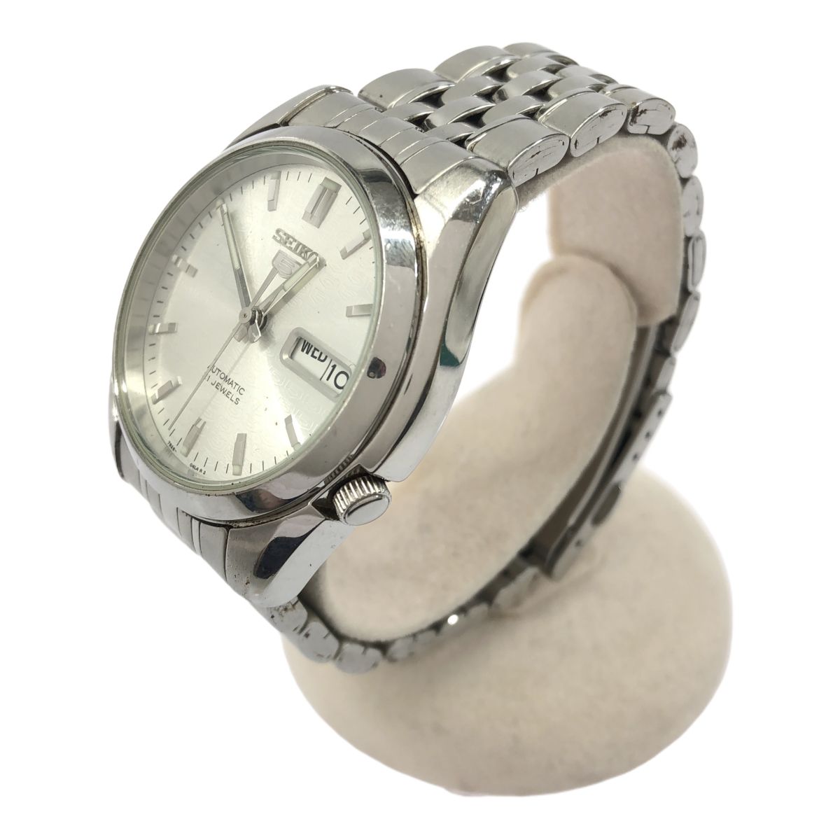 稼働 腕時計 SEIKO セイコー セイコー5 自動巻き 7S26-01V0 シルバー色