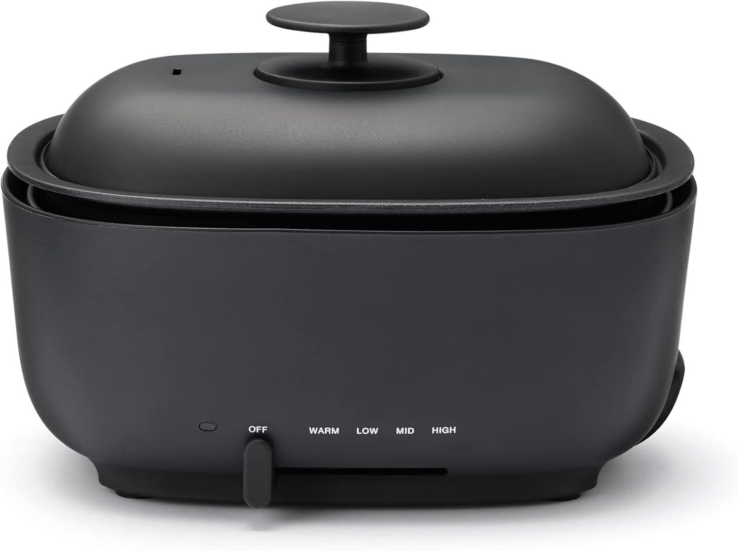 【MUJI(無印良品)】深型ホットプレート 黒 MJ-HPFK1