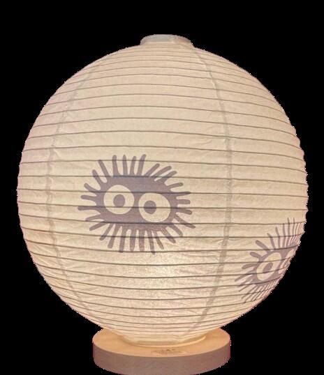 ジブリパーク限定】 美濃和紙提灯 クロスケ(まっくろくろすけ) となり