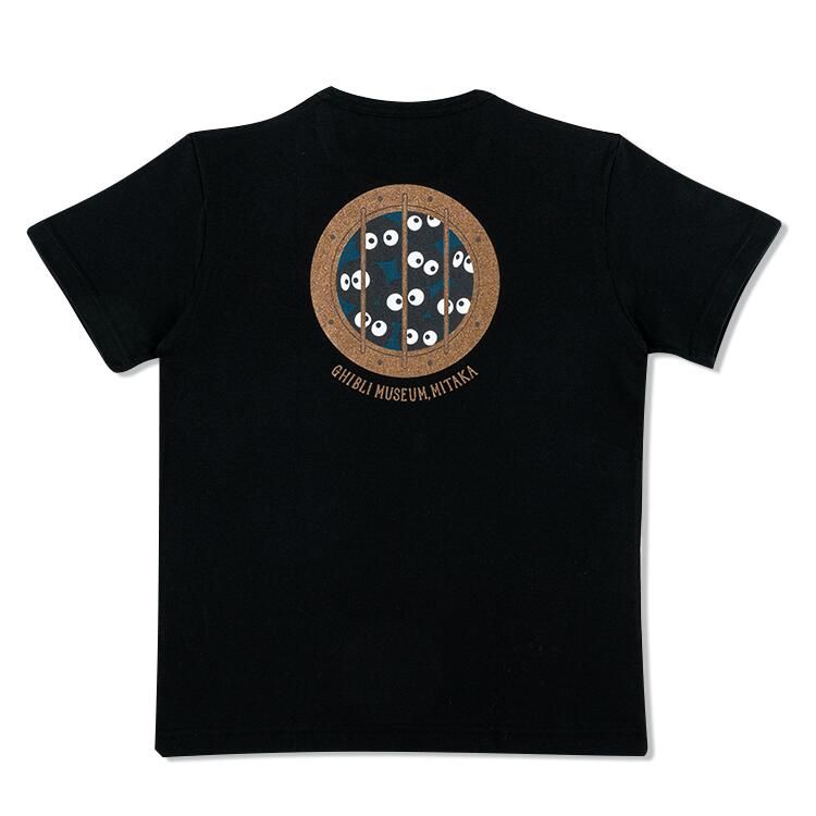 ジブリ美術館オリジナル クロスケ潜水窓 Tシャツ ブラック｜三鷹の森 となりのトトロ くろ 「クロスケ潜水窓」時計 時計 「クロスケ潜水窓」時計となりのトトロ Kids Ｔシャツ スタジオ バナナクリーム 革製キーホルダー ジブリ美術館オリジナル「クロスケ潜水窓」時計 ジブリ美術館