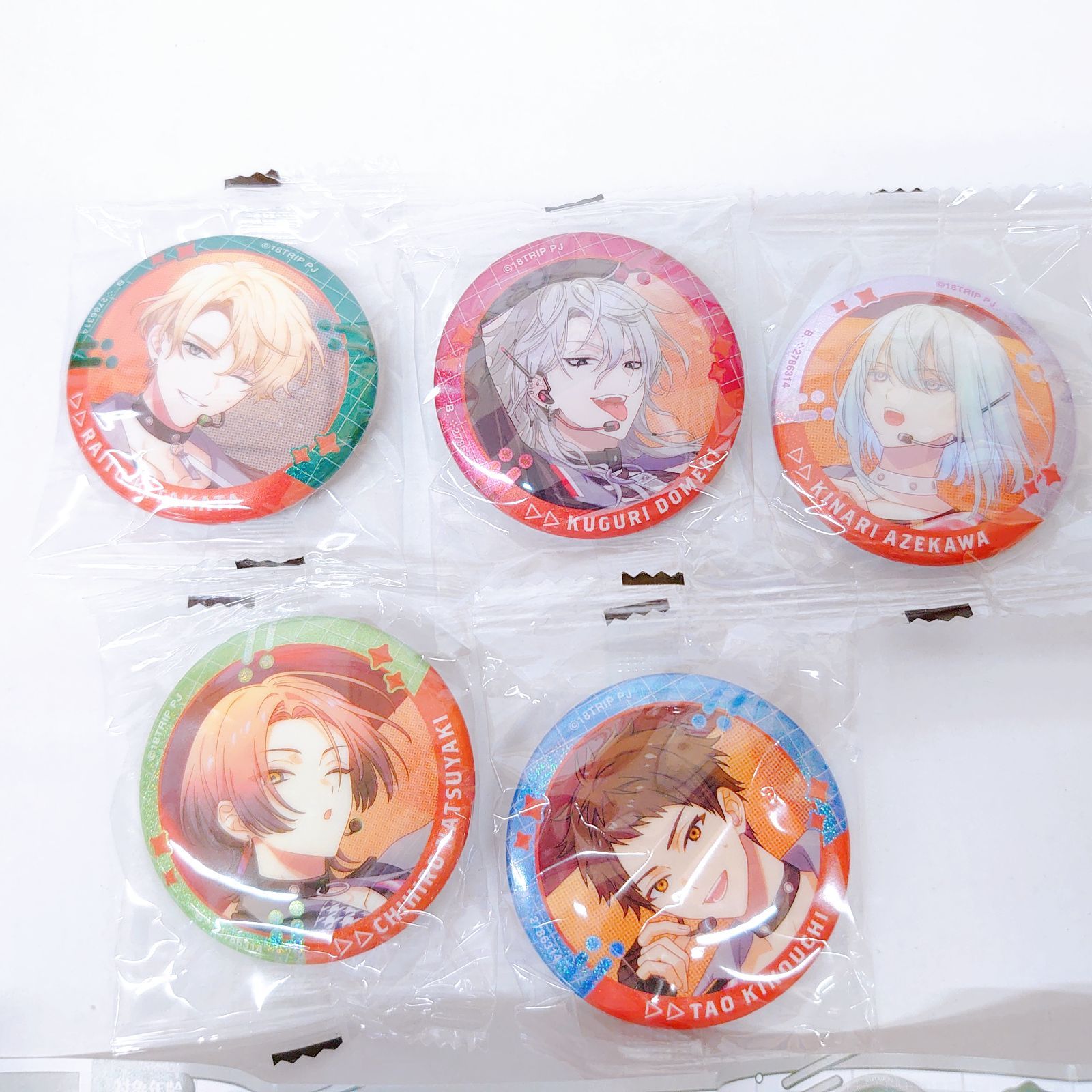 未開封】18trip エイトリ カプセル缶バッジコレクション 【夕班セット