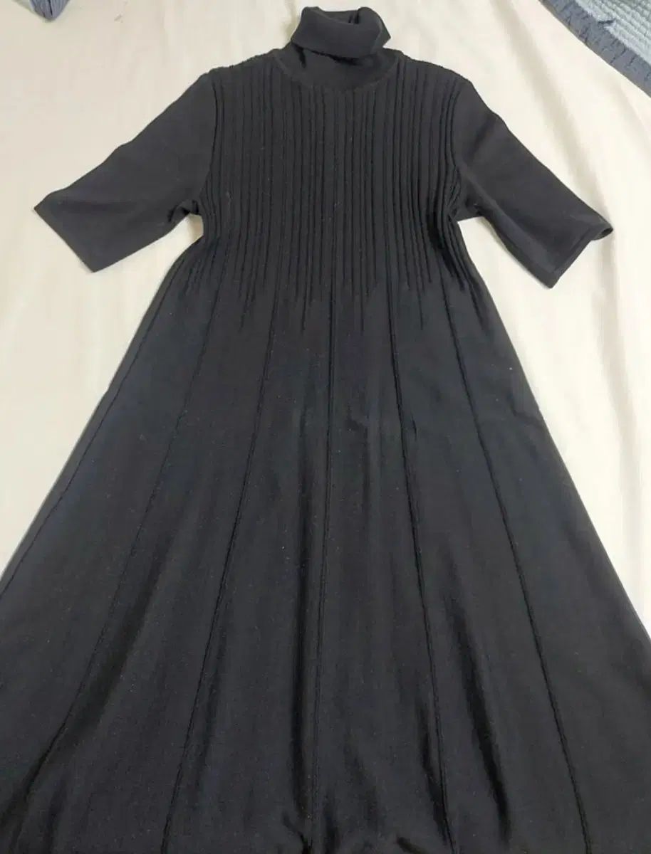 プレナタル マタニティ服 妊婦 ブラック ニット ロングワンピース セット 90 サイズ