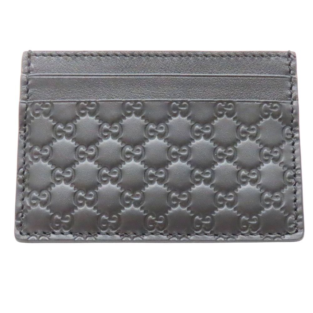 GUCCI グッチ 262837 カードケース GG ブラック 黒 レザー アウトレット ♥品 メンズ 定期入れ コンパクト 名刺入れ A2504503 無料ギフトラッピング承ります
