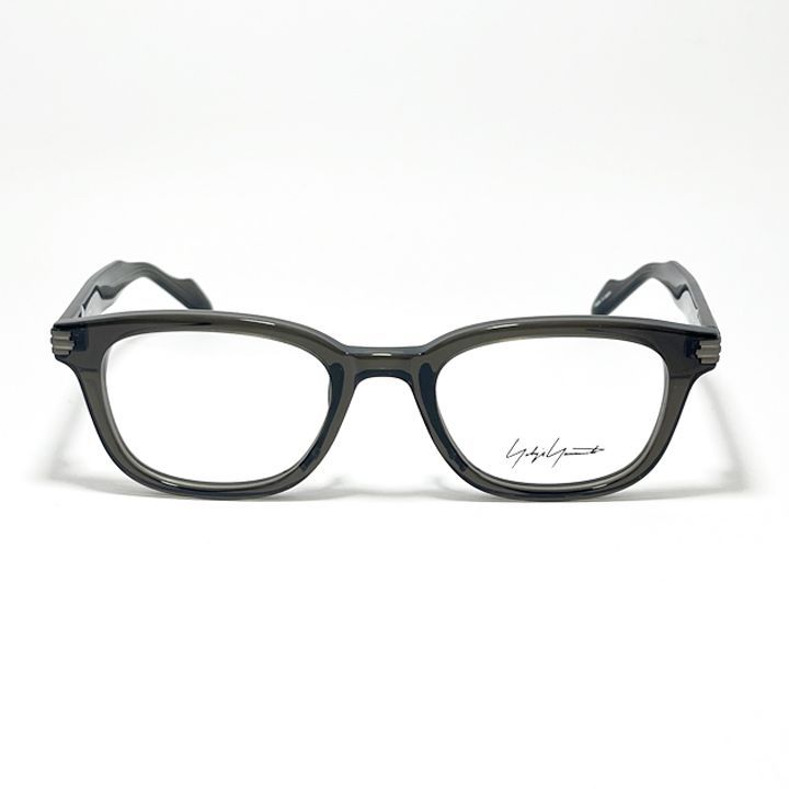 Yohji Yamamoto ヨウジヤマモト クラシック 眼鏡 メガネ フレーム サングラス 19-0103-3 度付可 クリアダークグレー リビジョン製レンズでお好きなサングラス作成可能 Yohji Yamamoto ヨウジヤマモト クラシック 眼鏡 メガネ フレーム