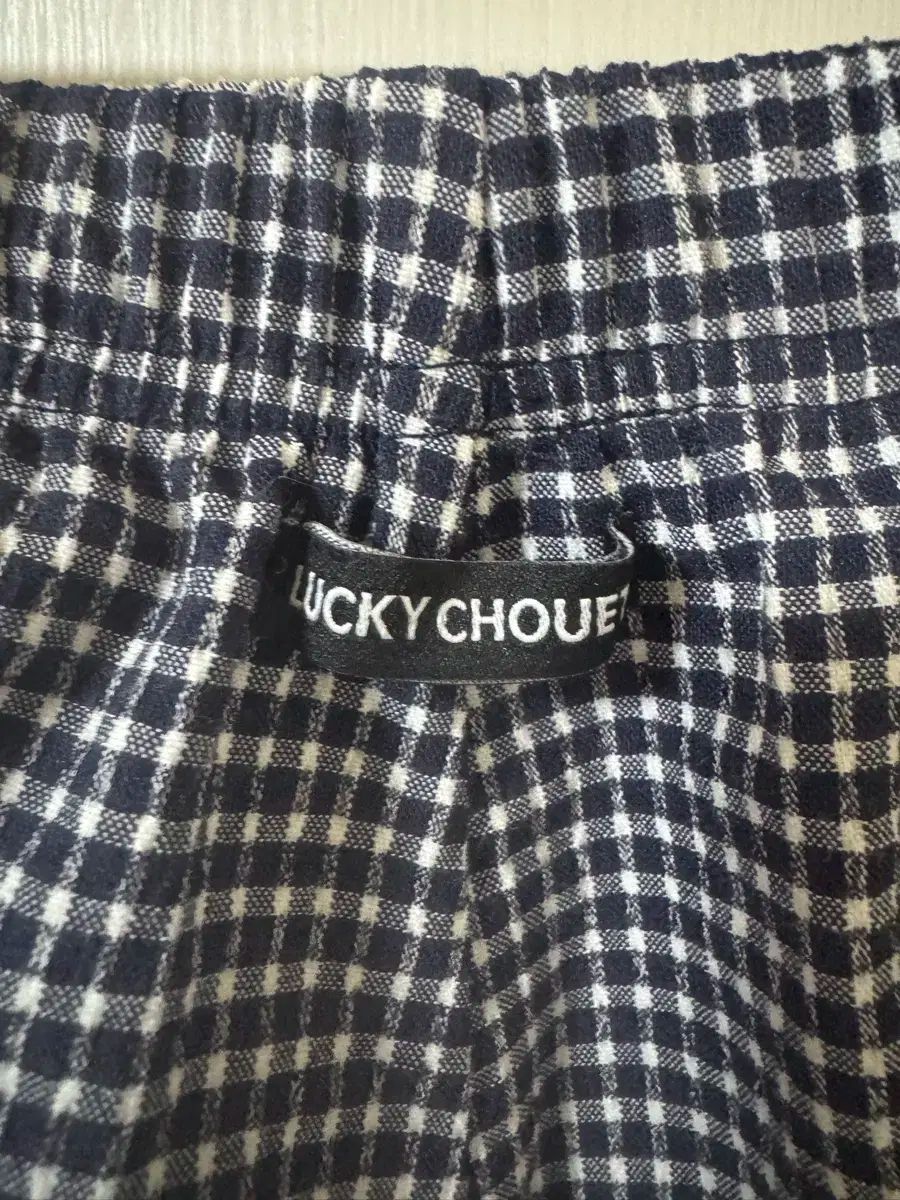 25 ss ラッキーシュエトゥ チェック柄 ハーフパンツ DECORATOM_COM_BR