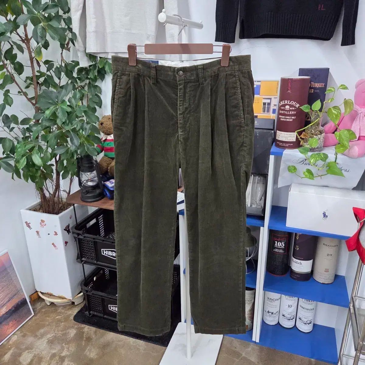 ポロラルフローレン ツータック コーデュロイ パンツ 33 34