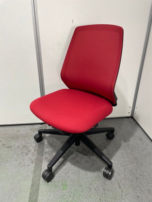 アウトレット品 ウチダ ニンバスチェア ニンバスチェア NA-100BBAL-PL レッド