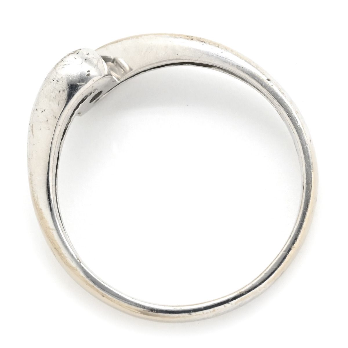 リング 指輪 ダイヤリング K18WG ダイヤモンド プラチナシルバー ダイヤモンド ホワイトゴールド 1P 1粒ダイヤ 9号