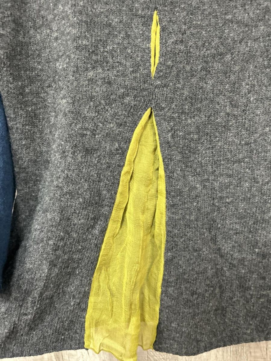 モヘヤ子混 配色