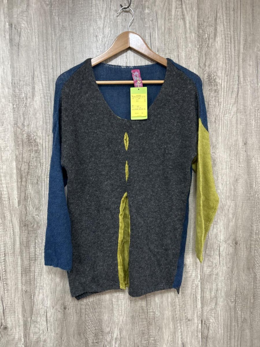Kalil Orea モヘヤ子混 配色 ニット セーター size44 マルチ ◆ ◎レディース