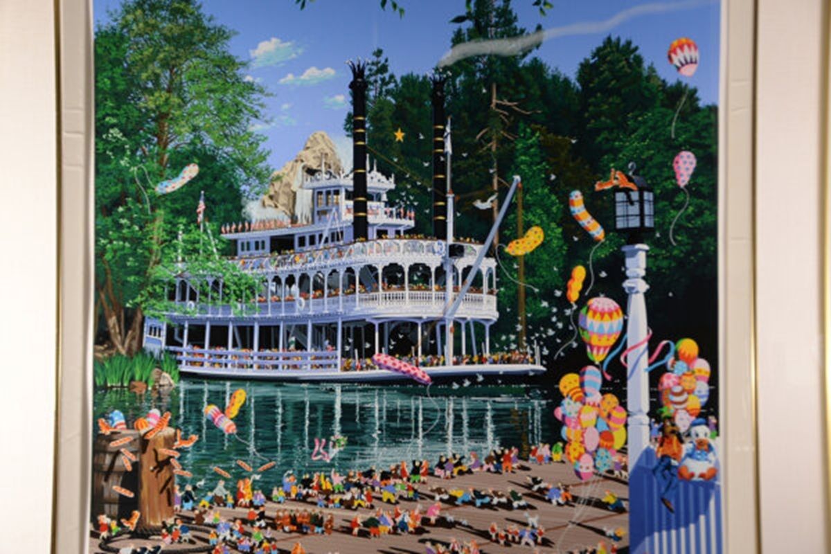 ヒロ ヤマガタ 山縣博導 マーク トウェイン号 シルクスクリーン