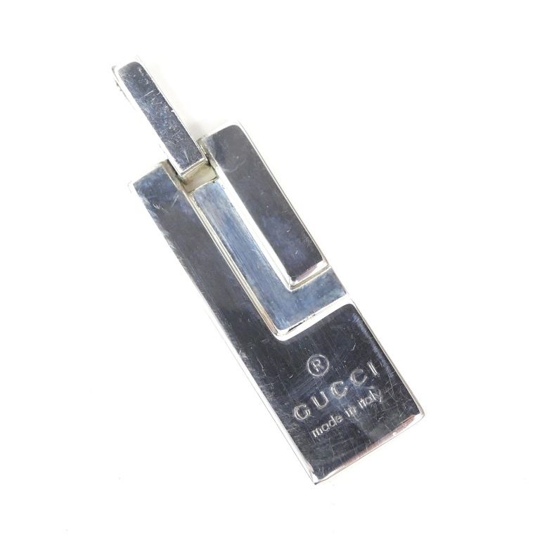 グッチ GUCCI ペンダントトップ プレート Gモチーフ |シルバー|SV925