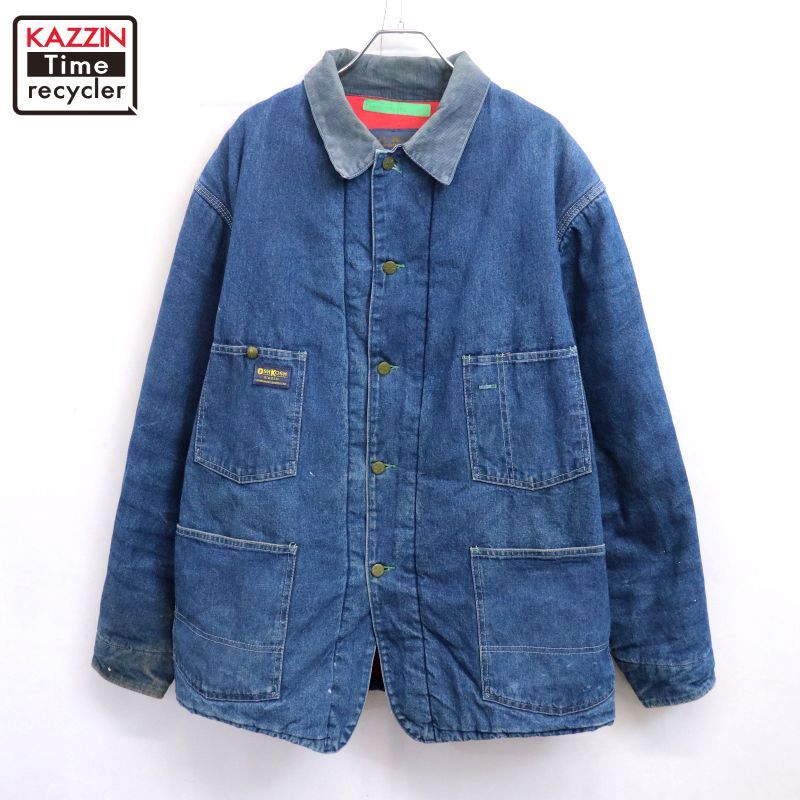 70s USA製 vintage OSHKOSH 裏地キルティング カバーオール メンズ