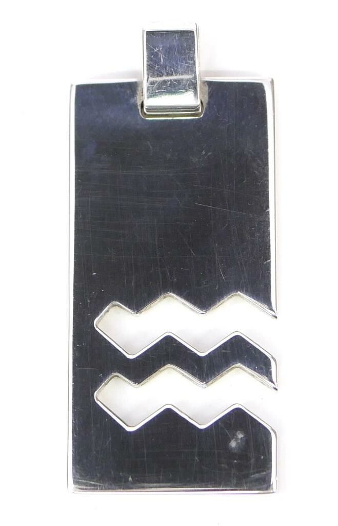 グッチ GUCCI ペンダントトップ プレート みずがめ座 星座モチーフ シルバー SV925 FORTGASGNV_COM_BR