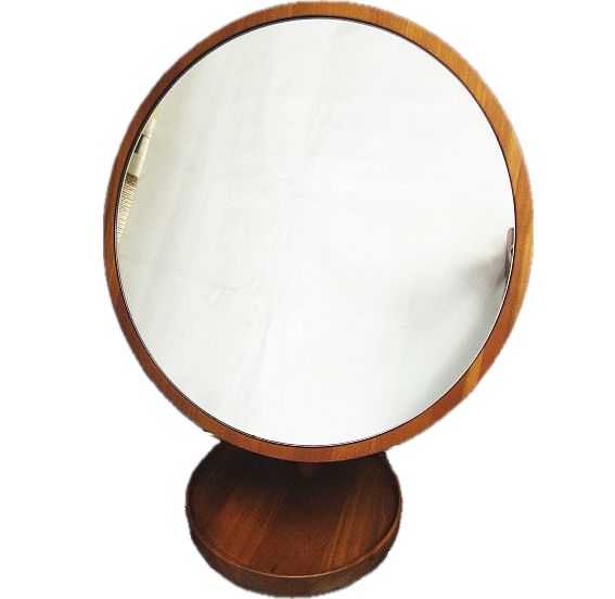 2020 BENCA アネモネ ヴァニティミラー ベンカ 卓上ミラー 鏡 木製 高さ約40cm Z0004-1028-6 3278