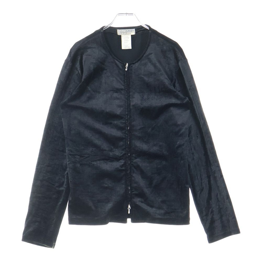 Yohji Yamamoto Y'sロングジップアップコート ノーカラー ウール
