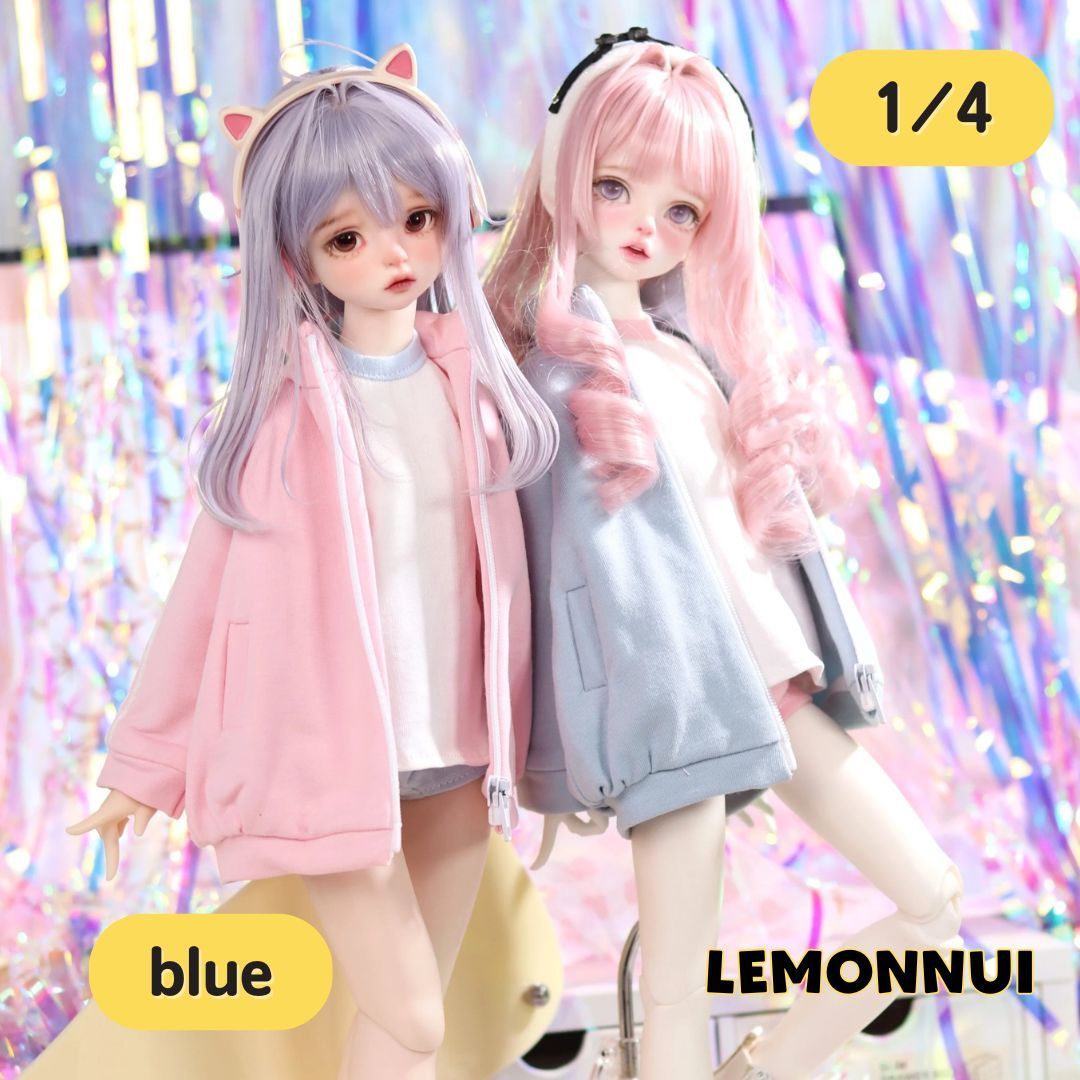 12/10まで【新品】　ドール服　水色天使ジャージ　ディーラー様製　mdd服 12/10まで【新品】 ドール服 水色天使ジャージ ディーラー様製