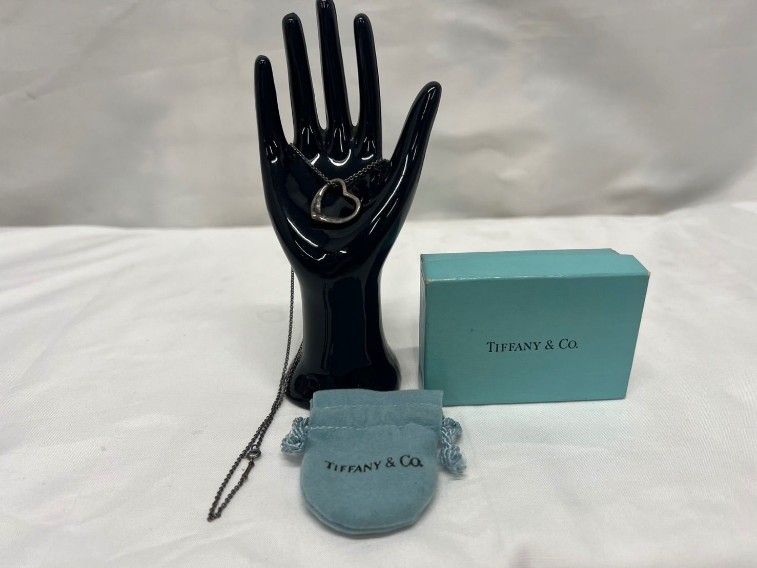 Tiffany-Co ティファニー オープンハート ネックレス