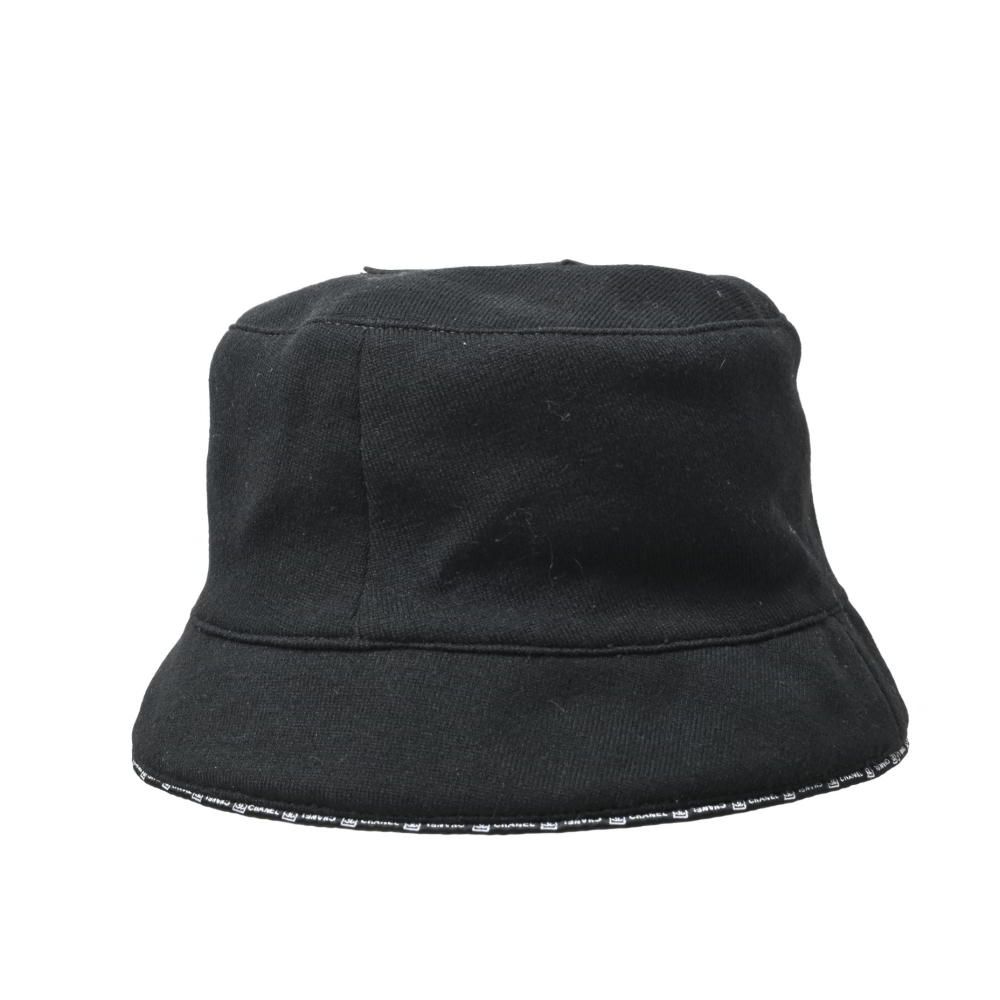 CHANEL スポーツライン ココマーク レザーパッチ バケット ハット