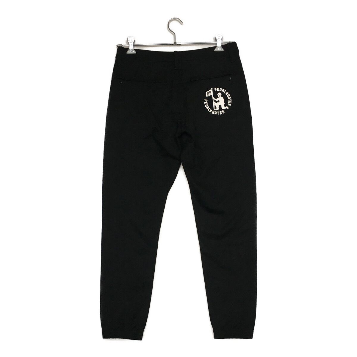 レディース パーリーゲイツ PEARLY GATES パンツ 1 M 黒 ブラック 毛100％ ジョガーパンツ