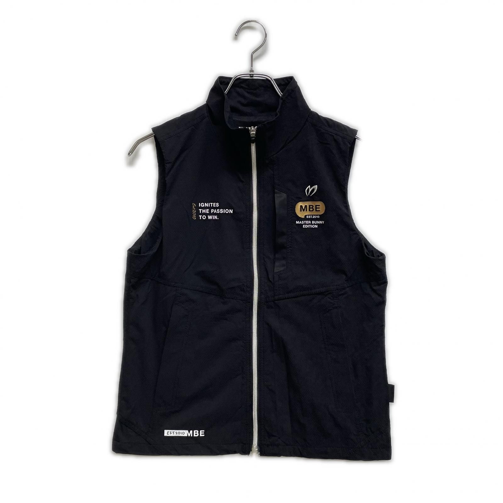 レディース マスターバニーエディション MASTER BUNNY EDITION ベスト 0 S 黒 ブラック メッシュ裏地 スタンド 総柄