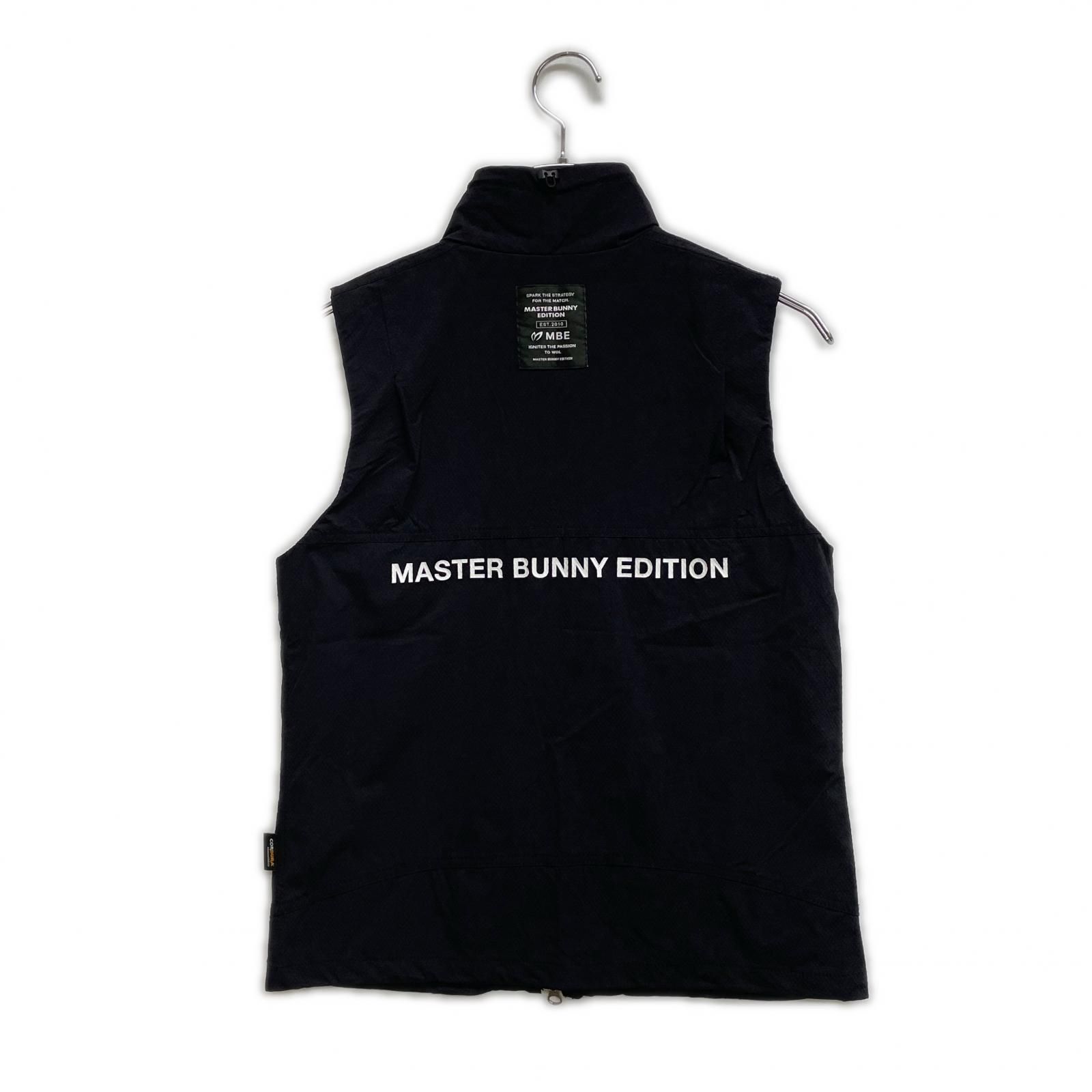 レディース マスターバニーエディション MASTER BUNNY EDITION ベスト 0 S 黒 ブラック メッシュ裏地 スタンド 総柄