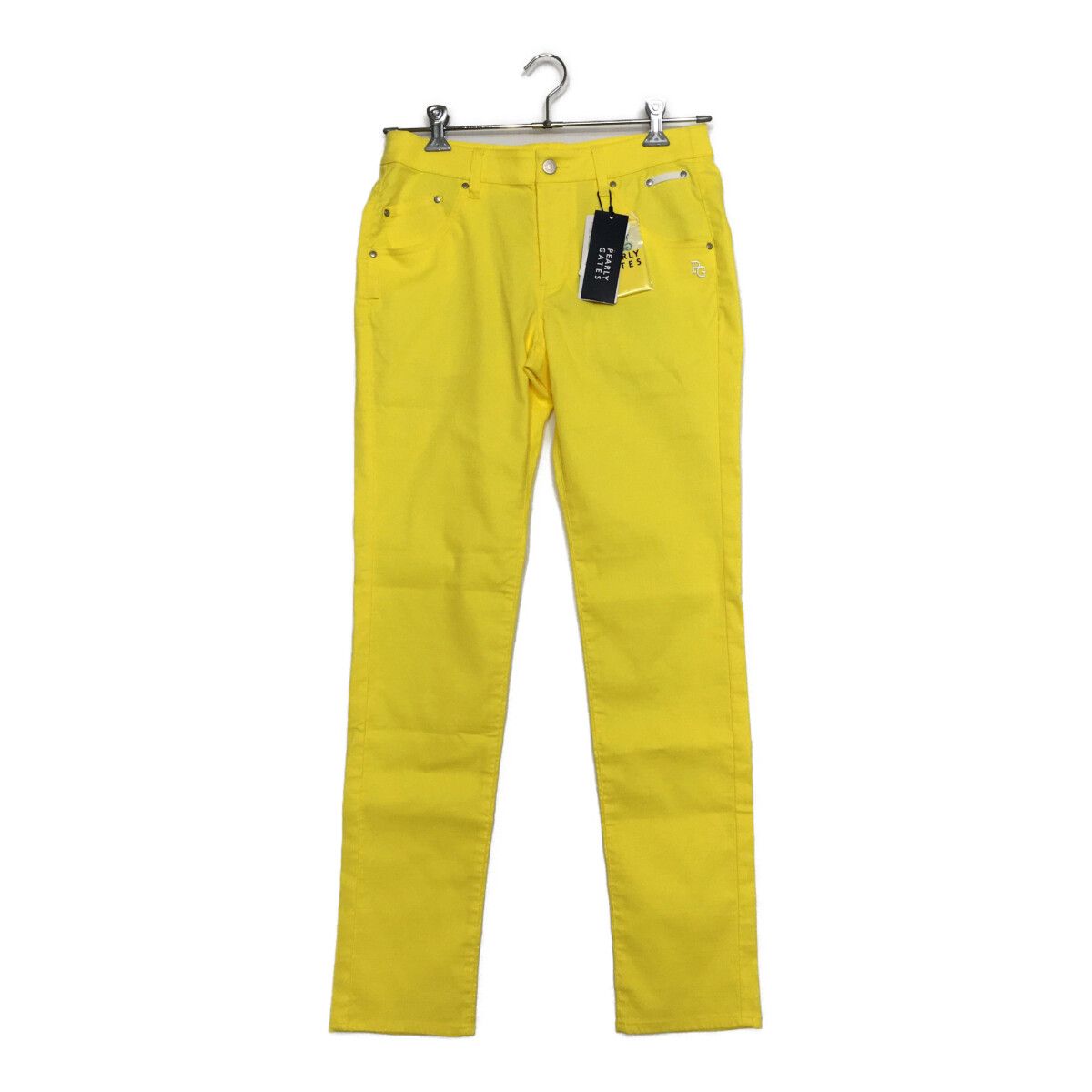 レディース パーリーゲイツ PEARLY GATES パンツ 2 L 黄 イエロー 春夏 チェック柄