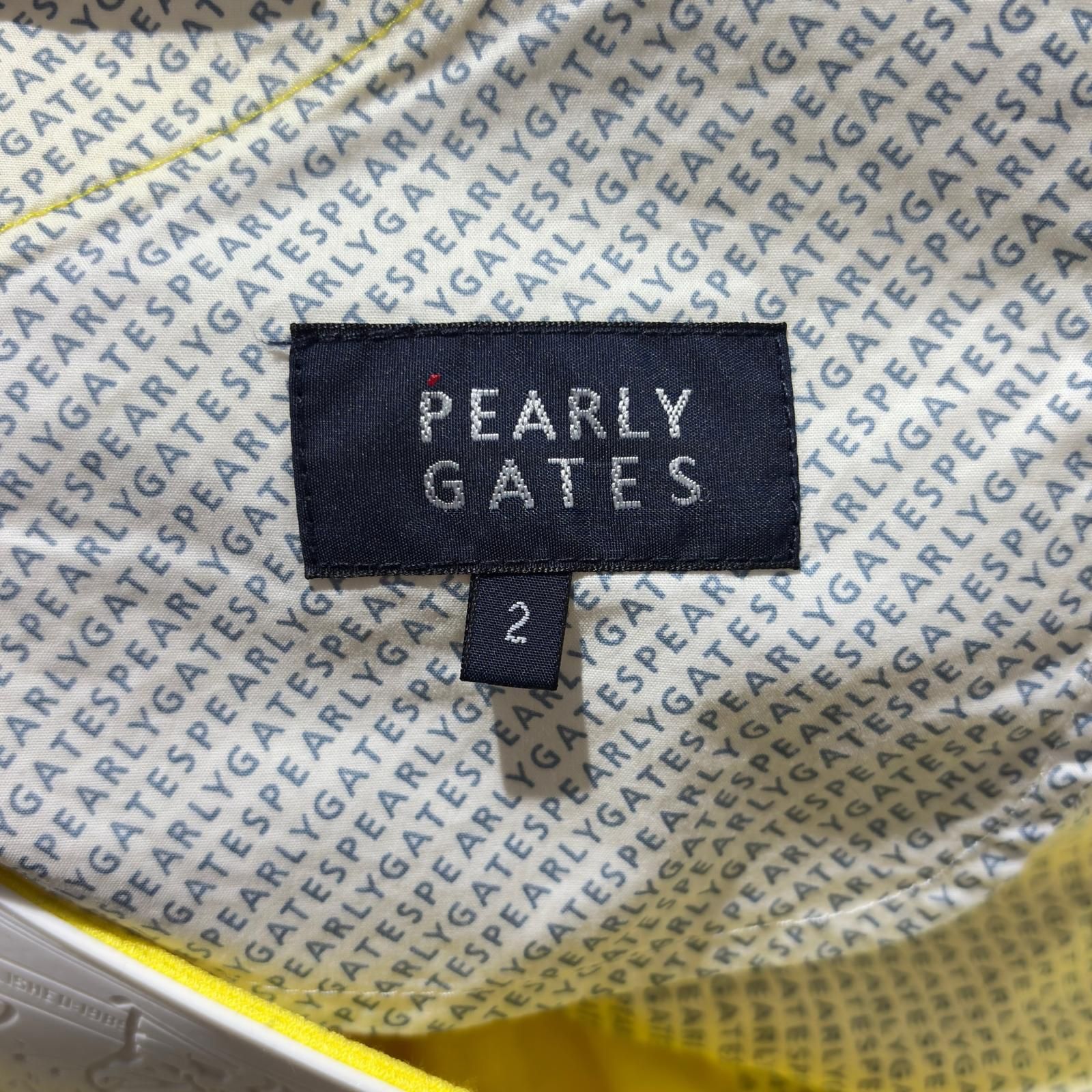 全品送料無料！ ♥品 レディース パーリーゲイツ PEARLY GATES パンツ 2 L 黄 イエロー 春夏 チェック柄