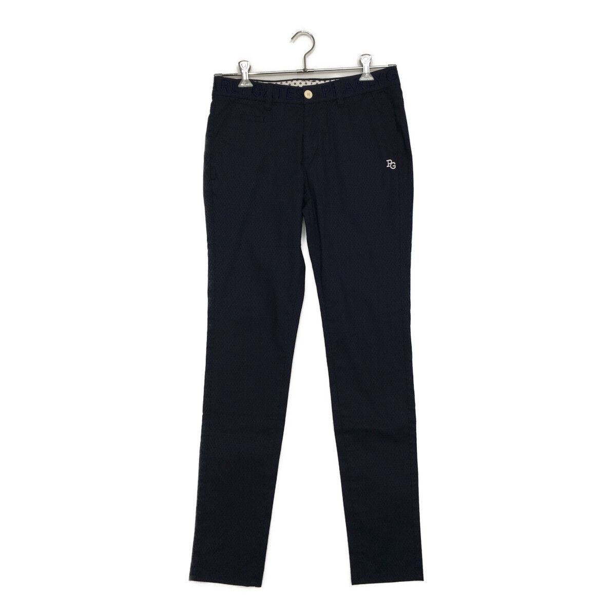 レディース パーリーゲイツ PEARLY GATES パンツ 2 L 紺 ネイビー 総柄