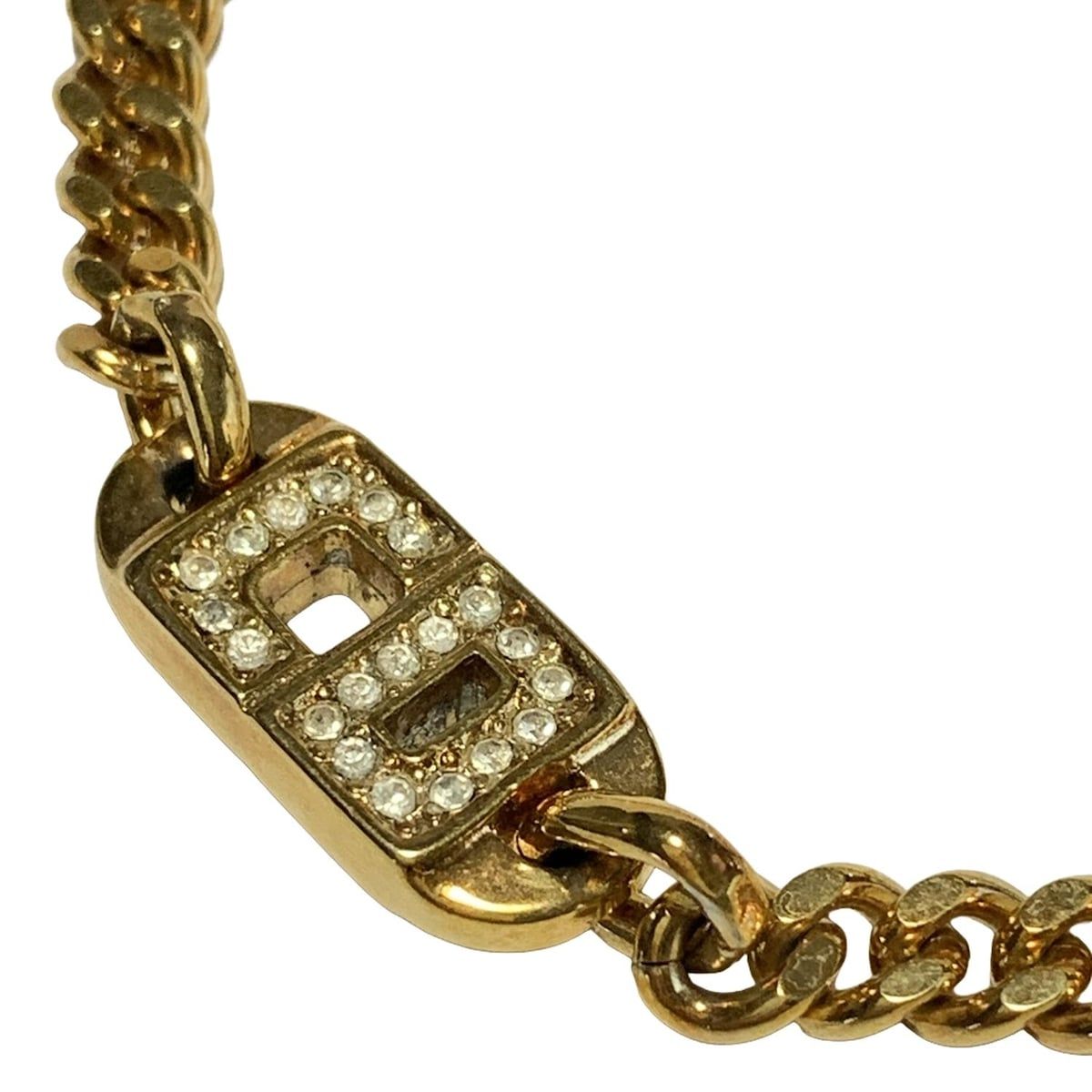 DIOR ChristianDior ディオール クリスチャンディオール ブレスレット - ゴールド×クリア