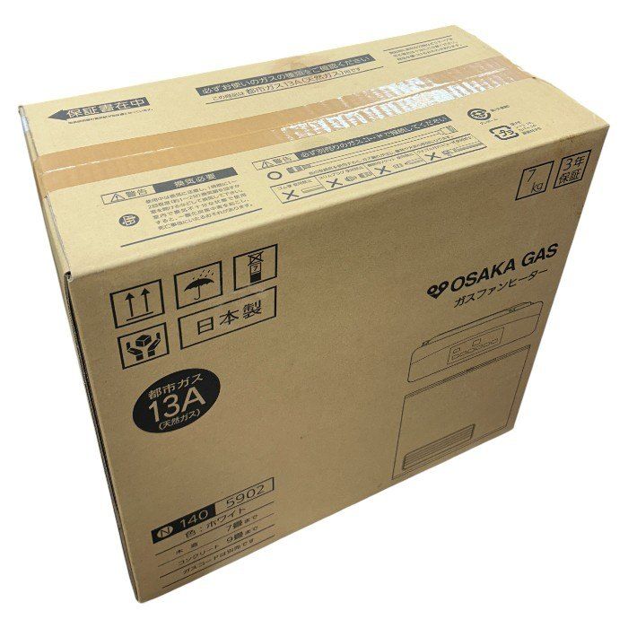 送料無料！ ノーリツ 大阪ガス ガスファンヒーター ホワイト 2.44kw 都市ガス用 木造7畳まで コンクリート9畳まで 140-5902 GFH-2406S NORITZ OSAKAGAS 冬 暖房器具 家電 W４ 送料無料の商品多数！