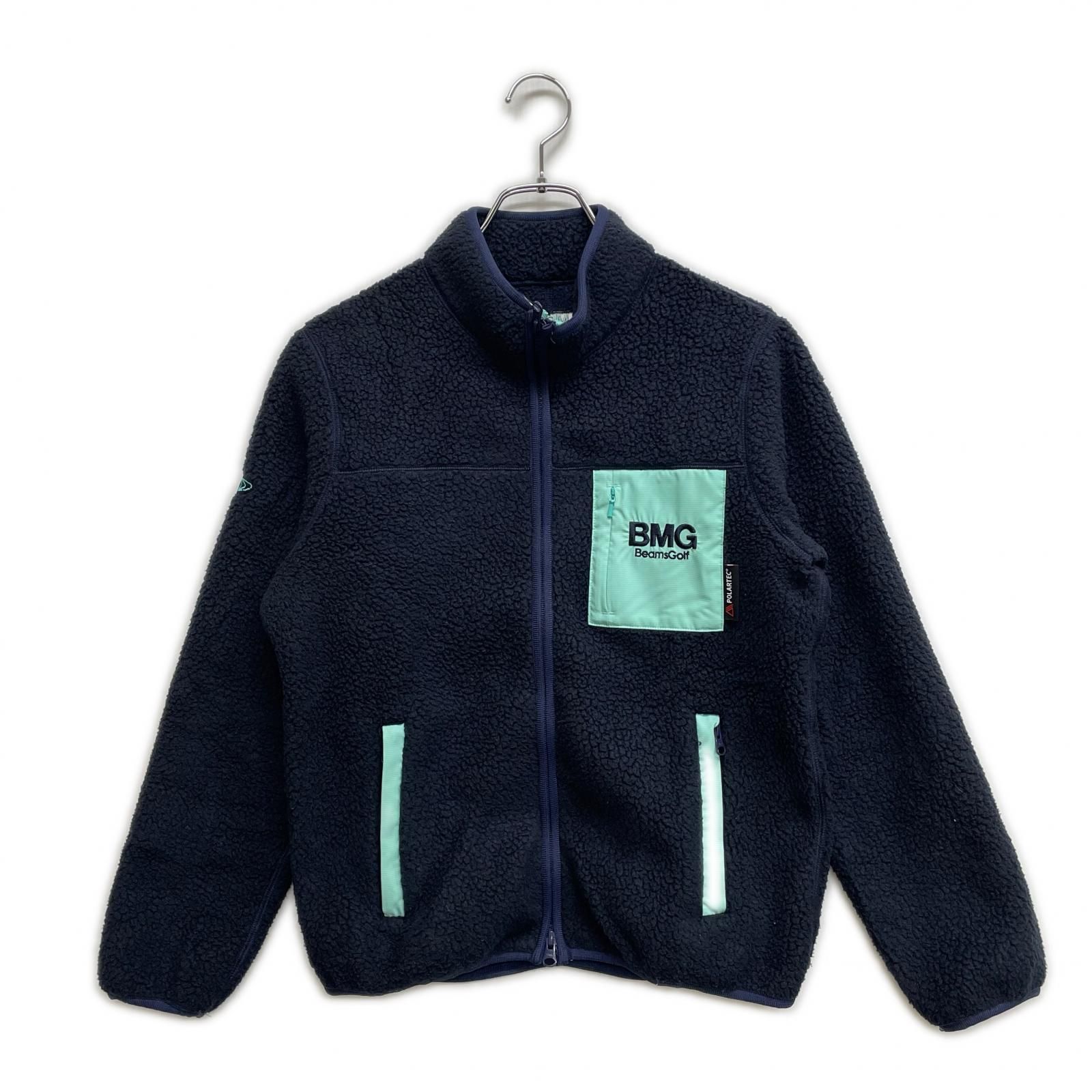 レディース ビームスゴルフ BEAMSGOLF フルジップアウター S 濃紺 ネイビー ボア
