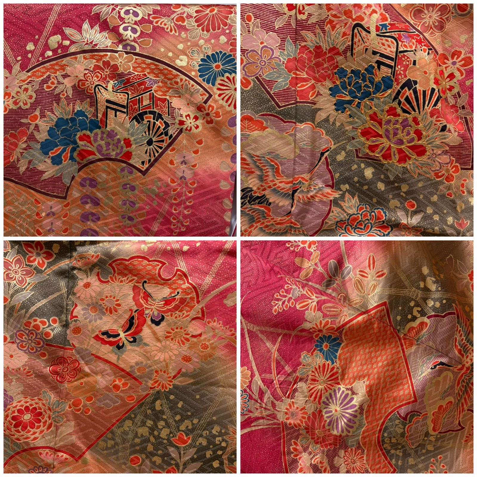 振袖襦袢セット 花々